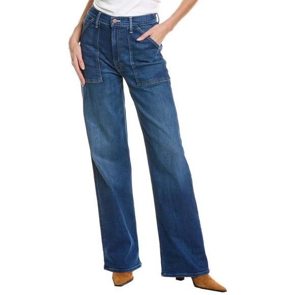 NWOT. MOTHER The Patch Maven Heel Coastal Colors Jean. Size 34. Never Worn - Picture 1 of 3